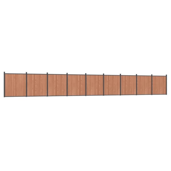 Staketpanel brun 1564x186 cm WPC