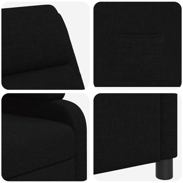 Recliner Svart Tyg