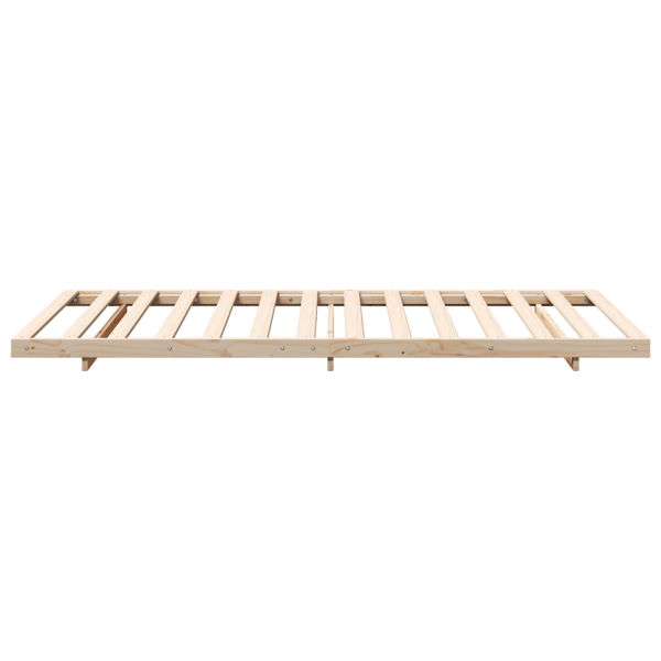 Sängram Brun 90 x 220 cm Massiv furu