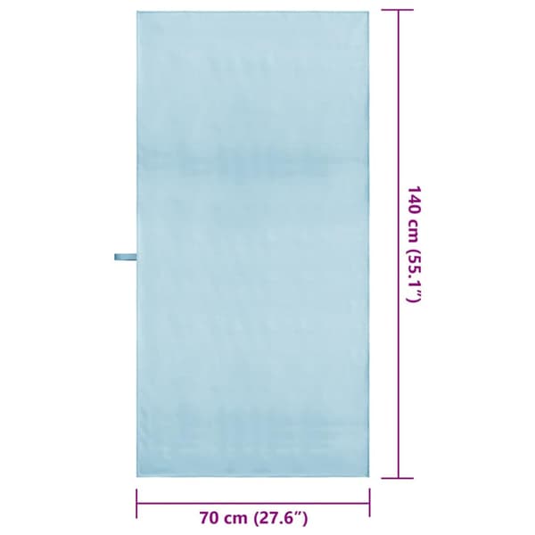 Sporthanddukar 2 pcs Blå 140 x 70 cm Polyester och polyamid