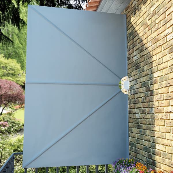 Sidomarkis för terrass grå 300x200 cm