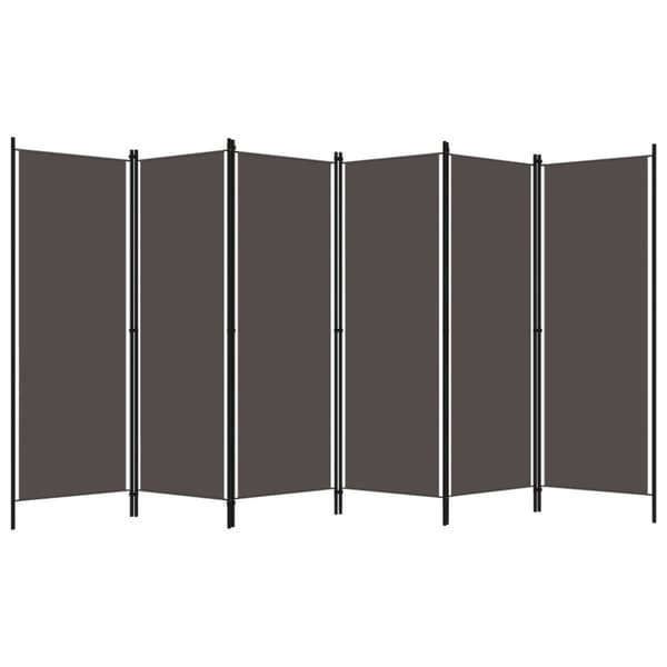 Rumsavdelare 6 paneler antracit 300x180 cm
