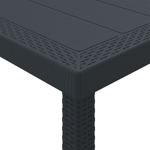 Trädgårdsmöbelset 5 pcs Antracit Polypropylen