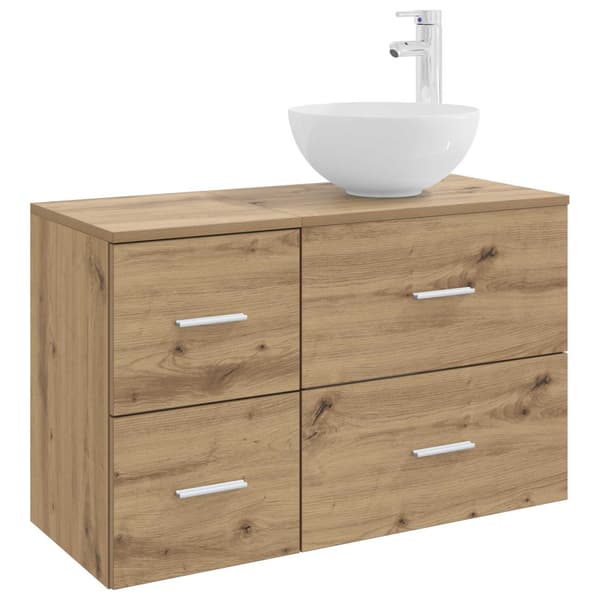 Badrumsmöbelset 2 pcs Artisan-ek Konstruerat trä