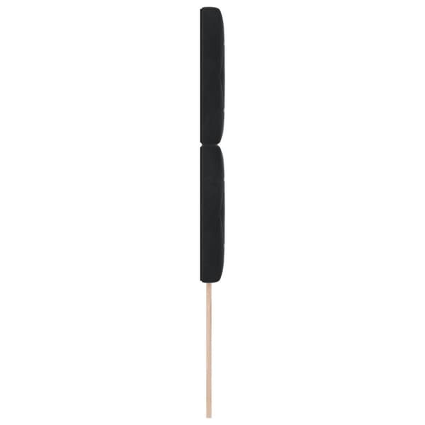 Huvudgavel Svart 90 cm Sammet