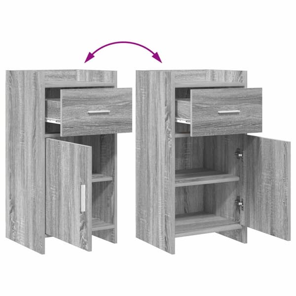 Sideboard Grå Sonoma 40 x 36 x 80 cm Konstruerat trä