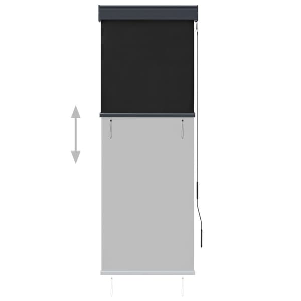 Rullgardin utomhus 60x250 cm antracit