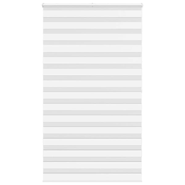 Rullgardin zebra vit 120x200 cm tyg bredd 115,9 cm polyester