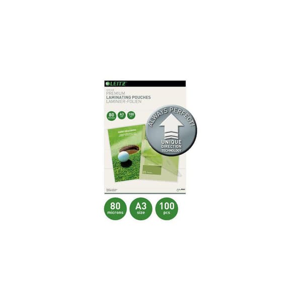 Laminat LEITZ UDT A3 80mic klar 100/fp