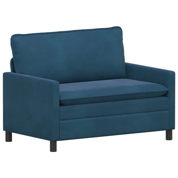 Soffa Blå 126 x 81 x 87,5 cm Sammet