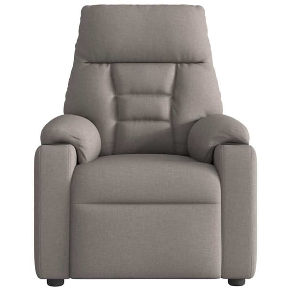 Massagefåtölj taupe tyg