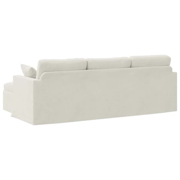 Soffa Kräm 228 x 134 x 80 cm Sammet