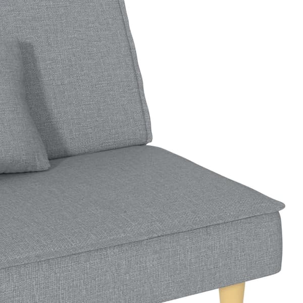 Bäddsoffa ljusgrå tyg