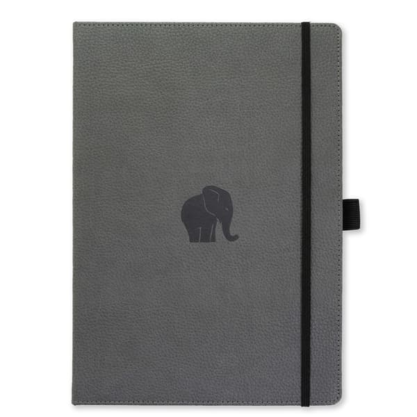 Dingbats* Wildlife A4+ Lined - Grey Elephant Notebook