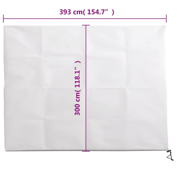 Fiberduk med blixtlås 70 g/m² 3,93x3 m