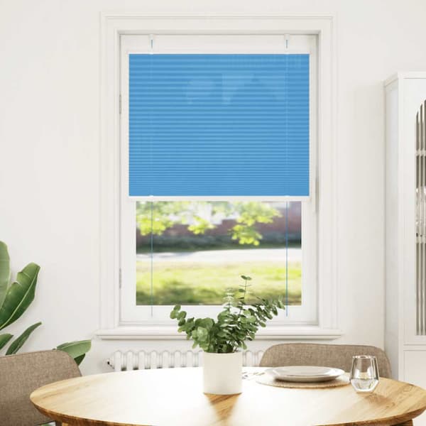 Plisserad persienn blå 70x150 cm tyg bredd 69,4 cm polyester