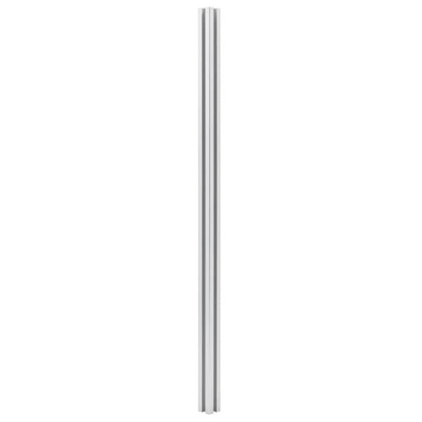 Staketstolpar 2 st aluminium 185 cm