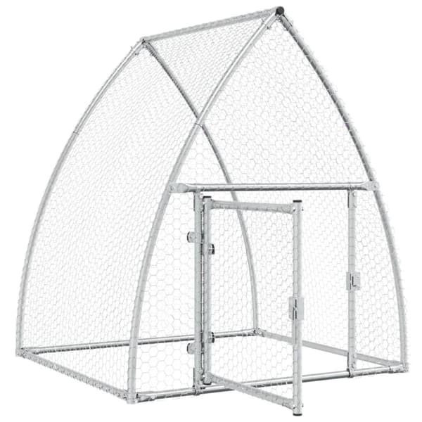 Hönsbur silver 100x105x120 cm galvaniserat stål