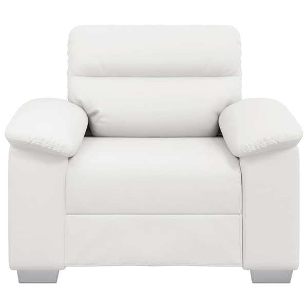Soffa vit 100x81x84 cm konstläder