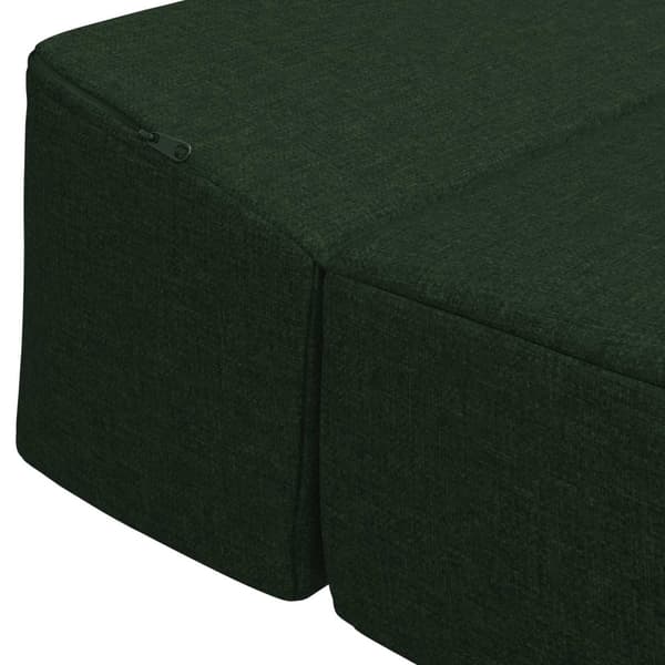 Fällbar Soffbed Mörkgrön 200 x 70 x 15 cm Tyg