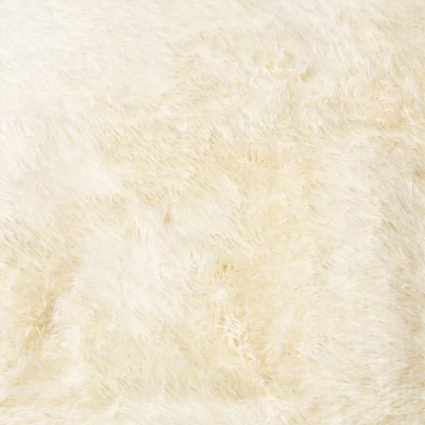 Ryamatta med lång lugg NAVARRA gräddvit 300x200 cm polyester