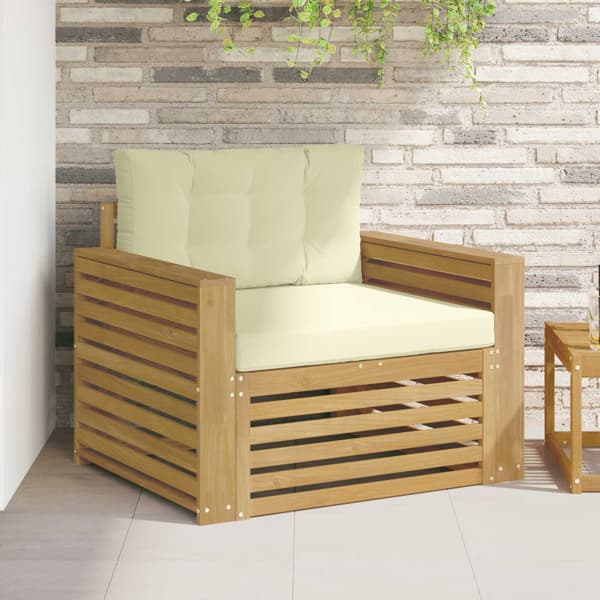 Utomhussoffa Polyester Vit