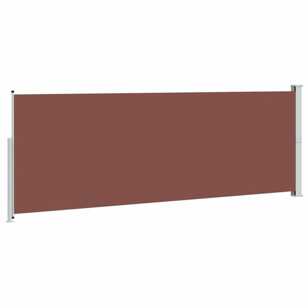 Infällbar sidomarkis 160 x 500 cm brun
