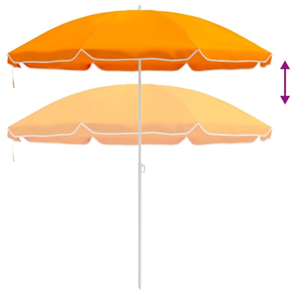 Trädgårdsparasol 160 cm 170T polyester Orange