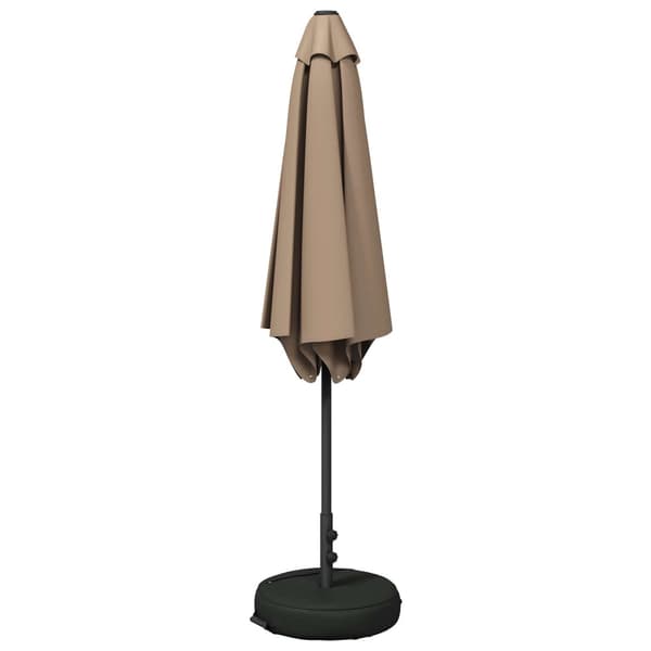 Trädgårdsparasol 270 x 270 cm Polyester Rektangulär Taupe