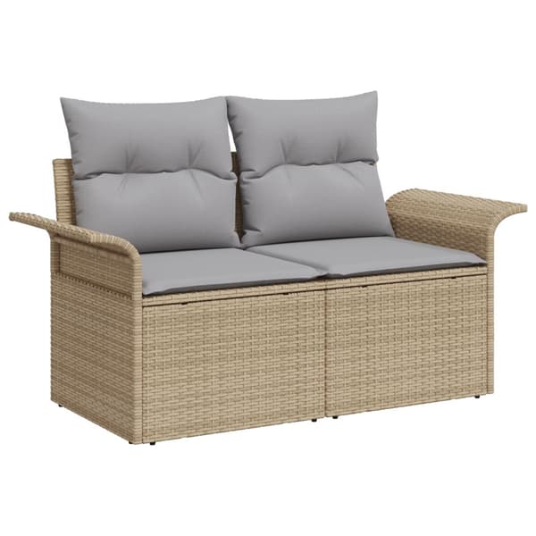 Trädgårdsoffset 7 st Beige och Ljusgrå konstrotting