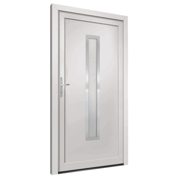 Ytterdörr vit 108x208 cm PVC