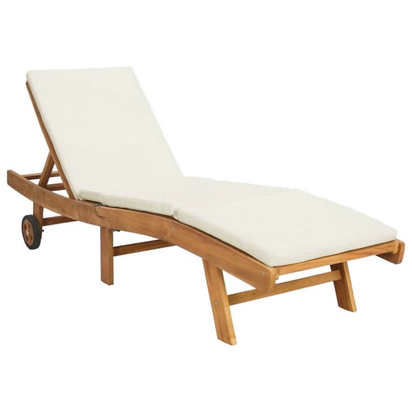 Solstol Brun och gräddvit Polyester