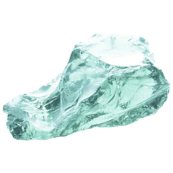 Trädgårdsstenar Turkos 12 cm Glas