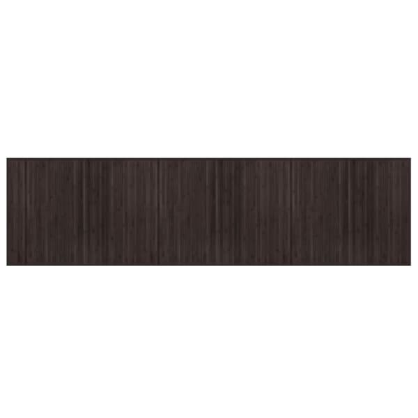 Matta rektangulär mörkbrun 80x300 cm bambu