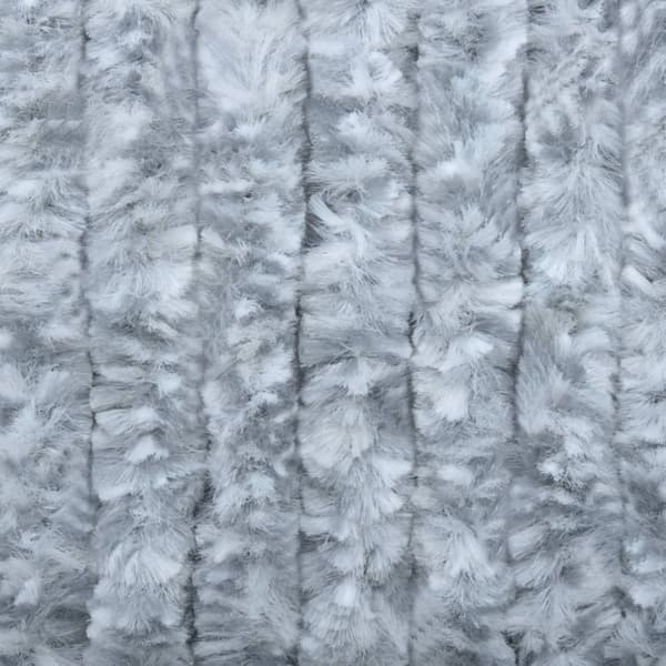 Insektsdraperi vit och grå 56x200 cm chenille