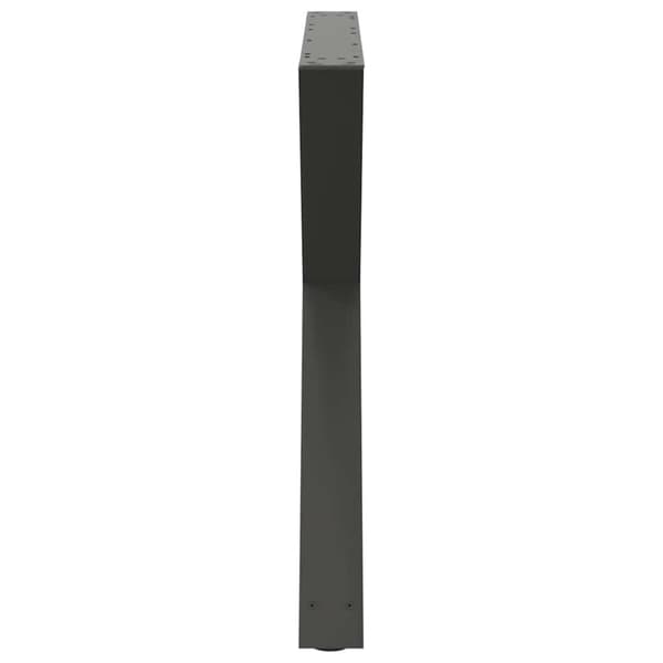 Matbordsben 2 st antracit 90x(72-73,3) cm stål