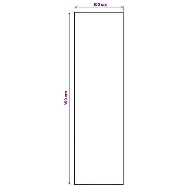Mattlöpare LESAKA Brun 100 x 350 cm Diamantvelour