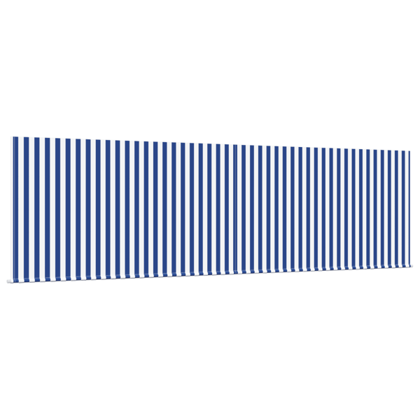 Utfällbar markis Blå och Vit 400 × 300 cm