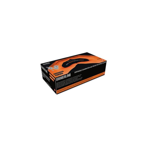 Nitrilhandske 940 orange M 100/fp