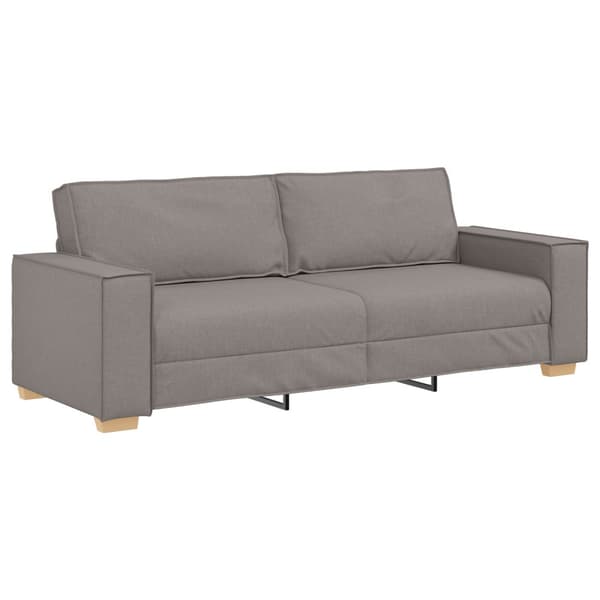 3-Sits soffa Taupe 220 cm tyg