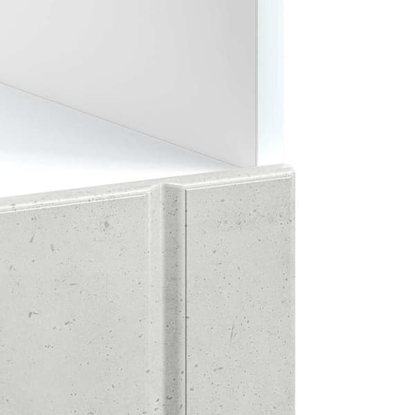 Ugnsskåp Lucca betonggrå konstruerat trä
