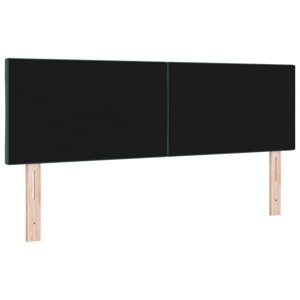 Huvudgavel Mörkgrön 144 cm Sammet