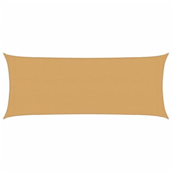 Solsegel 160 g/m² rektangulär sand 2x5 m HDPE