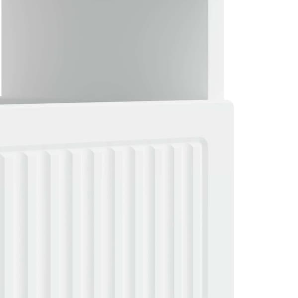 LED TV-skåp Vit Konstruerat trä