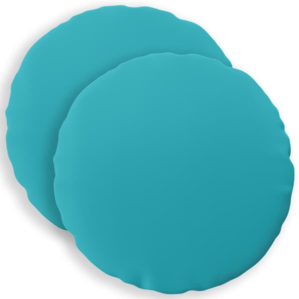 Kuddöverdrag 2 st HEERLEN Turkos Ø 50 cm Polyester
