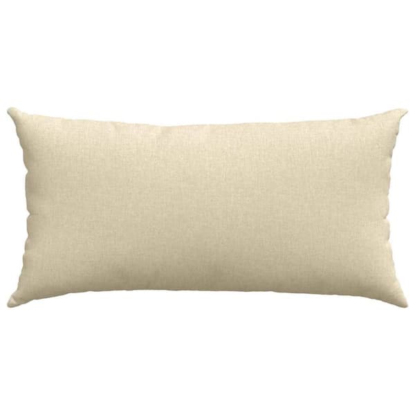 Sofakuddar 2 pcs Kräm 80 x 40 cm tyg