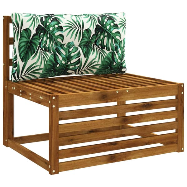 Ryggkudde PUTTEN 100% Polyester Bladmönster 70 x 40 x 10 cm