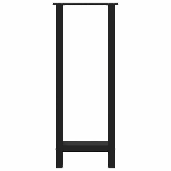 Barbordsben svarta 2 st 40x(100-101) cm stål