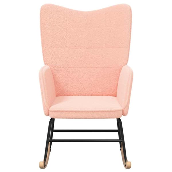 Gungstol Rosa Sherpa tyg