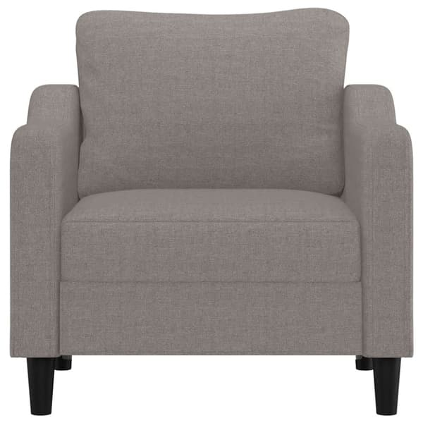 Fåtölj taupe 60 cm tyg